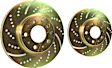 GD774 Front Brake Disc, Dimpled and Slotted, 5 Lugs, 279.91 mm,, GD Sport Slotted And Dimpled