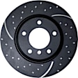 GD7759 Rear Brake Disc, Dimpled and Slotted,, GD Sport Slotted And Dimpled