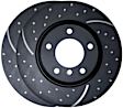 GD7777 Rear Brake Disc, Dimpled and Slotted, 5 Lugs, 284.48 mm,, GD Sport Slotted And Dimpled