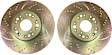 GD781 Front Brake Disc, Dimpled and Slotted, 5 Lugs, 295.91 mm,, GD Sport Slotted And Dimpled