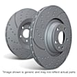 2022 Ford Bronco Sport - Front, Driver or Passenger Side Brake Disc, Cross-drilled and Slotted, For FMSI Pad No. D2300, 1.5L 3Cyl