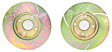 GD799 Front Brake Disc, Dimpled and Slotted, 4 Lugs, 254.76 mm,, GD Sport Slotted And Dimpled