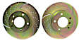 GD858 Front Brake Disc, Dimpled and Slotted, 5 Lugs, 295.91 mm,, GD Sport Slotted And Dimpled