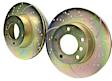GD858 Front Brake Disc, Dimpled and Slotted, 5 Lugs, 295.91 mm,, GD Sport Slotted And Dimpled