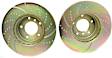 GD858 Front Brake Disc, Dimpled and Slotted, 5 Lugs, 295.91 mm,, GD Sport Slotted And Dimpled