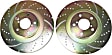 GD972 Front Brake Disc, Dimpled and Slotted, 5 Lugs, 293.62 mm,, GD Sport Slotted And Dimpled