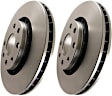 RK239 Rear Brake Disc, Silver Grey Geomet, Plain Surface, 4 Lugs, 264.16 mm, Ultimax OE Replacement