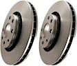 RK7104 Front Brake Disc, Silver Grey Geomet, Plain Surface, 5 Lugs, 276.86 mm, Ultimax OE Replacement