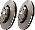 RK7193 Rear Brake Disc, Silver Grey Geomet, Plain Surface, 5 Lugs, 279.4 mm, Ultimax OE Replacement