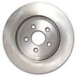 RK7219 Rear Brake Disc, Silver Grey Geomet, Plain Surface, 5 Lugs, 307.34 mm, Ultimax OE Replacement