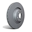 RK7826 Rear, Driver or Passenger Side Brake Disc, Silver Grey Geomet, Plain Surface, 5 Lugs, 310 mm, Premium OE Replacement Direcectional