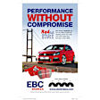 2014 Audi Q5 - Front Brake Disc and Pad Kit, Plain Surface, 5 Lugs, Aramid Fiber Ceramic, With Brembo Calipers, 3.0L 6Cyl, S12 Redstuff Ceramic Pad and RK Premium Rotors