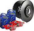 S12KR1245 Rear Brake Disc and Pad Kit, Plain Surface 5 Lugs Aramid Fiber Ceramic FWD S12 Redstuff Ceramic Pad and RK Premium Rotors