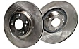 S1KF1469 Front Brake Disc and Pad Kit, Silver Grey Geomet, Plain Surface, 4 Lugs, 256.03 mm, Aramid Fiber, S1 Ultimax2 Pad and RK Premium Rotors