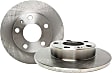 S1KR1037 Rear Brake Disc and Pad Kit, Plain Surface 5 Lugs 287.02 mm Aramid Fiber S1 Ultimax2 Pad and RK Premium Rotors