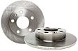 S1KR1148 Rear Brake Disc and Pad Kit, Silver Grey Geomet, Plain Surface, 5 Lugs, 281.94 mm, Aramid Fiber, S1 Ultimax2 Pad and RK Premium Rotors