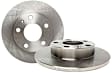 S1KR1152 Rear Brake Disc and Pad Kit, Silver Grey Geomet, Plain Surface, 5 Lugs, 281.94 mm, Aramid Fiber, S1 Ultimax2 Pad and RK Premium Rotors