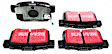 S1KR1156 Rear Brake Disc and Pad Kit, Silver Grey Geomet, Plain Surface, 5 Lugs, 281.94 mm, Aramid Fiber, S1 Ultimax2 Pad and RK Premium Rotors