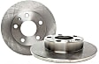 S1KR1161 Rear Brake Disc and Pad Kit, Silver Grey Geomet, Plain Surface, 4 Lugs, 259.08 mm, Aramid Fiber, S1 Ultimax2 Pad and RK Premium Rotors