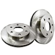 S1KR1251 Rear Brake Disc and Pad Kit, Silver Grey Geomet, Plain Surface, 6 Lugs, 325.12 mm, Aramid Fiber, S1 Ultimax2 Pad and RK Premium Rotors