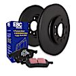 S20K1231 Front and Rear Brake Disc and Pad Kit, Silver Grey Geomet, Plain Surface, 5 Lugs, Aramid Fiber, S20 Ultimax2 Pad and RK Premium Rotors