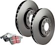 S20K2097 Front and Rear Brake Disc and Pad Kit, Plain Surface 5 Lugs 321.06 mm and 314.96 mm Aramid Fiber S20 Ultimax2 Pad and RK Premium Rotors