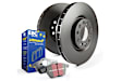 S20K2367 Front and Rear Brake Disc and Pad Kit, Plain Surface