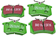 S2KR2062 Rear Brake Disc and Pad Kit, Slotted 5 Lugs 268.99 mm Aramid Fiber S2 Greenstuff 2000 and USR Sport Slotted Rotors