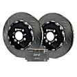 S30KF1020 Front Brake Disc and Pad Kit, Silver Grey Geomet, Slotted, 5 Lugs, Aramid Fiber, S30 RP-X Full Race Pad and 2-Piece Full-Floating Slotted Rotors