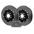 S30KR1006 Rear Brake Disc and Pad Kit, Slotted 5 Lugs Aramid Fiber S30 RP-X Full Race Pad and 2-Piece Full-Floating Slotted Rotors
