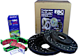 S3KF1000 Front Brake Disc and Pad Kit, Dimpled and Slotted 5 Lugs 279.91 mm Aramid Fiber S3 Greenstuff 6000 and GD Sport Slotted and Dimpled Truck and SUV Rotors