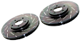 S4KF1075 Front Brake Disc and Pad Kit, Slotted 5 Lugs 325.88 mm Aramid Fiber Ceramic S4 Redstuff Ceramic Pad and USR Sport Slotted Rotors