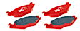 S4KF1075 Front Brake Disc and Pad Kit, Slotted 5 Lugs 325.88 mm Aramid Fiber Ceramic S4 Redstuff Ceramic Pad and USR Sport Slotted Rotors