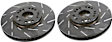 S4KF1089 Front Brake Disc and Pad Kit, Slotted 5 Lugs 295.66 mm Aramid Fiber Ceramic S4 Redstuff Ceramic Pad and USR Sport Slotted Rotors