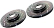 S4KF1120 Front Brake Disc and Pad Kit, Slotted 9 Lugs 320.04 mm Aramid Fiber Ceramic S4 Redstuff Ceramic Pad and USR Sport Slotted Rotors