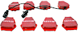 S4KF1120 Front Brake Disc and Pad Kit, Slotted 9 Lugs 320.04 mm Aramid Fiber Ceramic S4 Redstuff Ceramic Pad and USR Sport Slotted Rotors