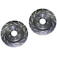 S4KF1152 Front Brake Disc and Pad Kit, Slotted 5 Lugs 350.52 mm Aramid Fiber Ceramic S4 Redstuff Ceramic Pad and USR Sport Slotted Rotors
