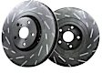 S4KF1183 Front Brake Disc and Pad Kit, Slotted 5 Lugs 332.99 mm Aramid Fiber Ceramic S4 Redstuff Ceramic Pad and USR Sport Slotted Rotors