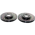 S4KF1371 Front Brake Disc and Pad Kit, Slotted 4 Lugs 261.87 mm Aramid Fiber Ceramic S4 Redstuff Ceramic Pad and USR Sport Slotted Rotors