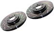 S4KR1017 Rear Brake Disc and Pad Kit, Slotted 5 Lugs 320.04 mm Aramid Fiber Ceramic S4 Redstuff Ceramic Pad and USR Sport Slotted Rotors