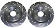 S4KR1107 Rear Brake Disc and Pad Kit, Slotted 9 Lugs 286 mm Aramid Fiber Ceramic S4 Redstuff Ceramic Pad and USR Sport Slotted Rotors