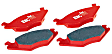 S4KR1137 Rear Brake Disc and Pad Kit, Silver Grey Geomet, Slotted, 5 Lugs, 307.59 mm, Aramid Fiber Ceramic, S4 Redstuff Ceramic Pad and USR Sport Slotted Rotors