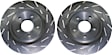 S4KR1160 Rear Brake Disc and Pad Kit, Slotted 5 Lugs 319.79 mm Aramid Fiber Ceramic S4 Redstuff Ceramic Pad and USR Sport Slotted Rotors