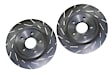S4KR1257 Rear Brake Disc and Pad Kit, Slotted 5 Lugs 239.01 mm Aramid Fiber Ceramic S4 Redstuff Ceramic Pad and USR Sport Slotted Rotors