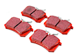 S4KR1257 Rear Brake Disc and Pad Kit, Slotted 5 Lugs 239.01 mm Aramid Fiber Ceramic S4 Redstuff Ceramic Pad and USR Sport Slotted Rotors