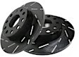 S4KR1261 Rear Brake Disc and Pad Kit, Slotted 9 Lugs 260.1 mm Aramid Fiber Ceramic S4 Redstuff Ceramic Pad and USR Sport Slotted Rotors