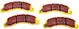 S5KF1195 Front Brake Disc and Pad Kit, Dimpled and Slotted 8 Lugs 330.96 mm Aramid Fiber S5 Yellowstuff and GD Sport Slotted and Dimpled Super Street Rotors
