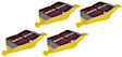 S5KF1199 Front Brake Disc and Pad Kit, Dimpled and Slotted 5 Lugs 299.97 mm Aramid Fiber S5 Yellowstuff and GD Sport Slotted and Dimpled Super Street Rotors
