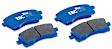 S6KF1042 Front Brake Disc and Pad Kit, Dimpled and Slotted 5 Lugs 293.62 mm Aramid Fiber S6 Bluestuff NDX Pad and GD Sport Slotted and Dimpled Rotors