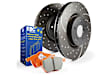 2022 Ford Expedition - Front Brake Disc and Pad Kit, Cross-drilled and Slotted, Vented, 3.5L 6Cyl